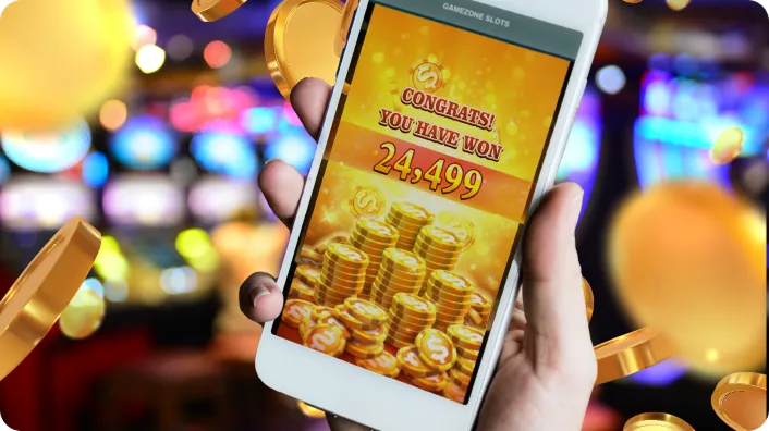 A person playing Tongits on a smartphone